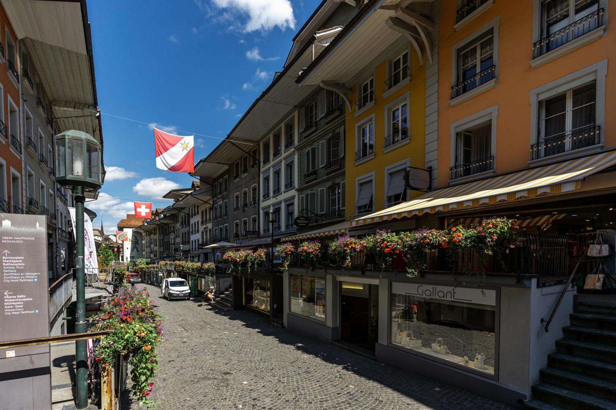 Historische Wohnung Im Herzen Der Thuner Altstadt Екстер'єр фото
